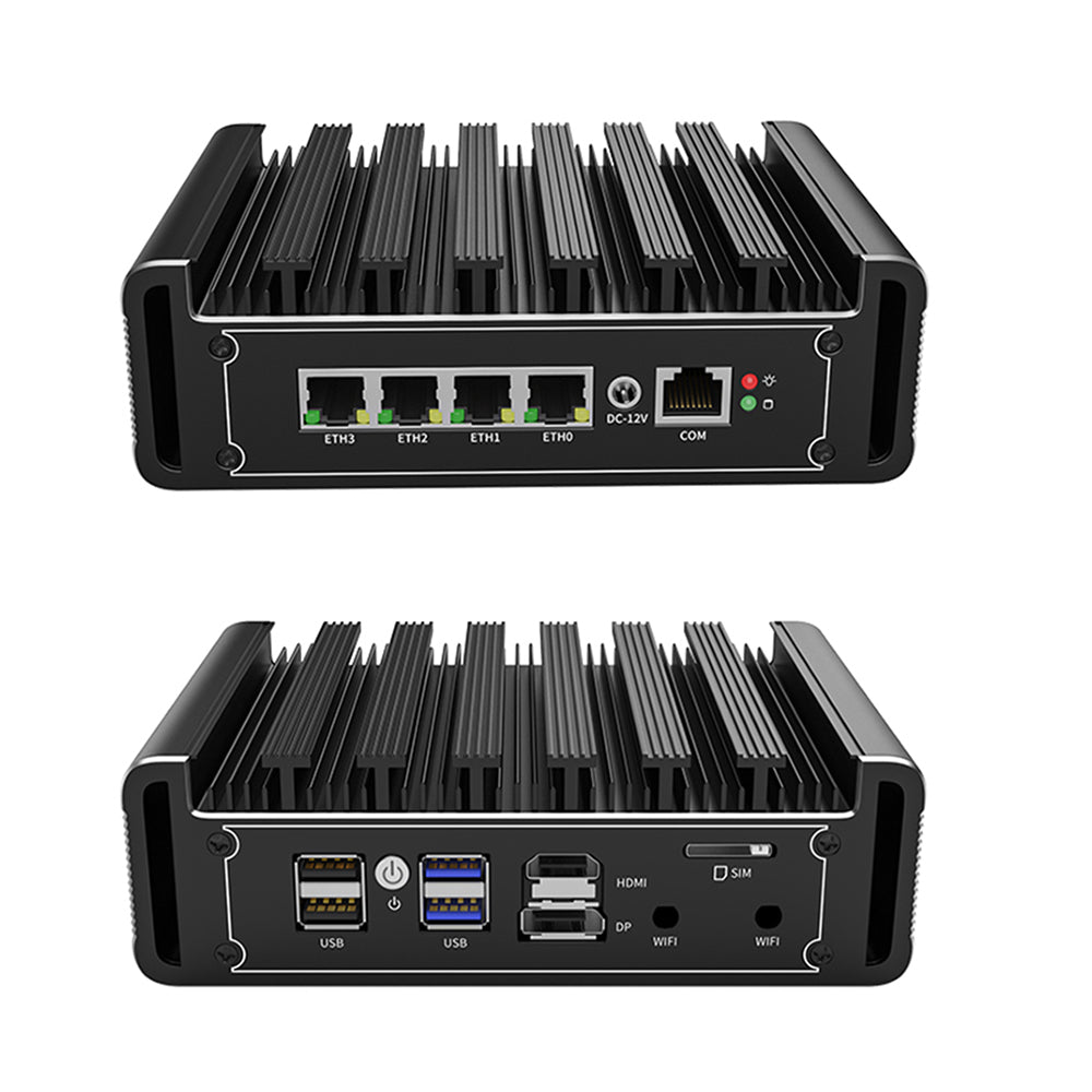 Intel Celeron N5105 Mini Firewall Soft Router 4x2.5G Lan J4125 Fanless Mini PC OPNsense Internet Network Server