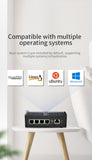 Intel Alder lake N100 Fanless Mini PC Firewall Soft Router PfSense Appliance with 4x2.5G LAN