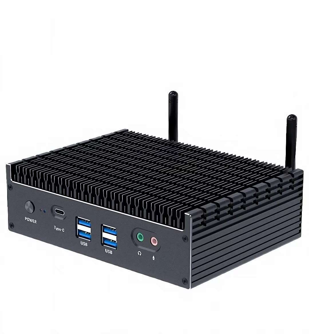 Fanless Mini PC Intel Core i7-1255U | Windows 11 Thunderbolt 4;Quad-screen Display