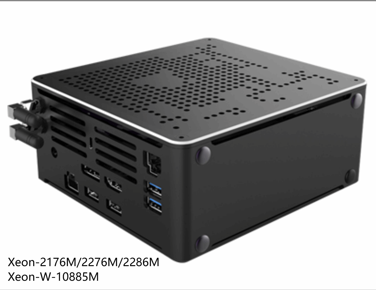 Intel Coﬀee Lake Mini Gamer PC Xeon W-10885M 2176M Win11 2*DDR4 NVME Triple 4K Displays