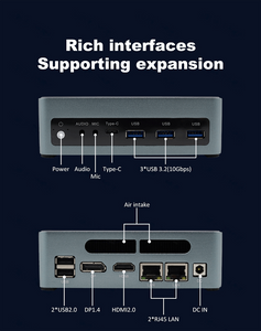 Windows 11 NUC Mini PC Office Gaming Desktop Computer Intel Core i7-1255U 4.7GHz DDR5 Up to 64G