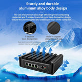 Fanless Soft Router Pfsense Mini PC Intel Celeron N5105 4x2.5G Lan Firewall Appliance Proxmox