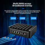 Fanless Soft Router Pfsense Mini PC Intel Celeron N5105 4x2.5G Lan Firewall Appliance Proxmox