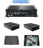 12Th Gen X86 Rugged Fanless Industrial Mini PC Core i7 1255U Windows 11 Linux 2xRS232 COM