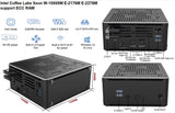 Intel Coﬀee Lake Mini Gamer PC Xeon W-10885M 2176M Win11 2*DDR4 NVME Triple 4K Displays